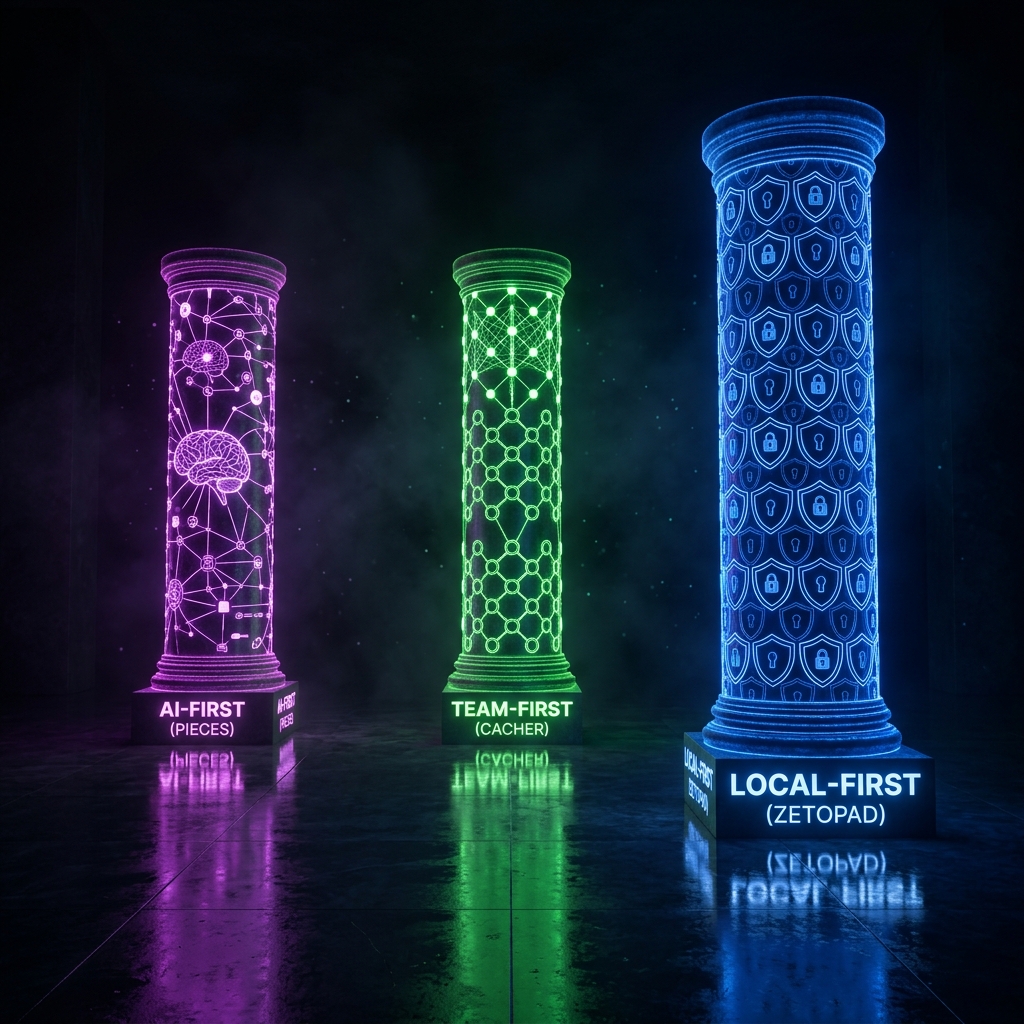 ZetoPad vs Pieces vs Cacher: Which Snippet Manager Wins in 2026?